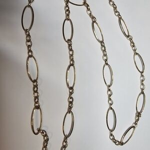 Elegant 10K Yellow Gold Oval Link 30" Necklace